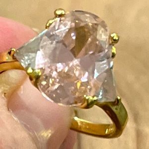 Vintage EDCO high end costume dinner ring